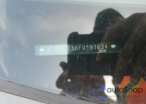 2015 Toyota Avalon Xle z USA, uszkodzony, nr VIN 4T1BK1EB6FU191634